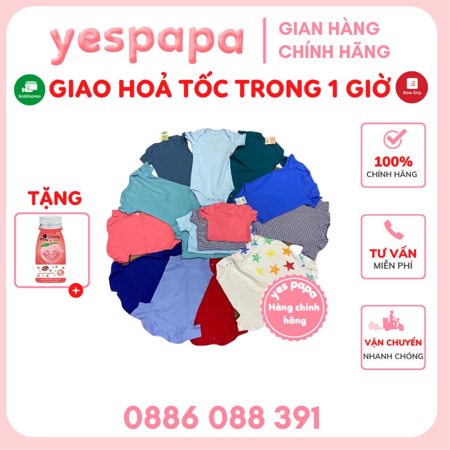 Quần áo trẻ em bộ body VNXK cho bé gái bé trai từ 0 đến 24 tháng tuổi