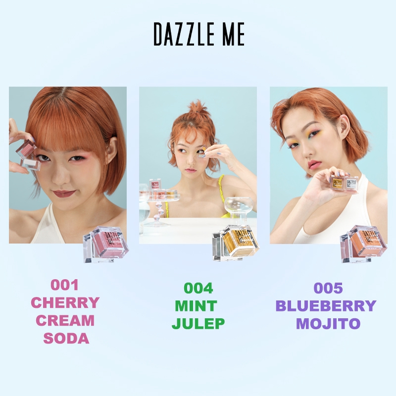 Hộp phấn Dazzle Me độ sáng cao 3.3x3.3x3.2 nặng 4.8G có 6 màu để lựa chọn | BigBuy360 - bigbuy360.vn