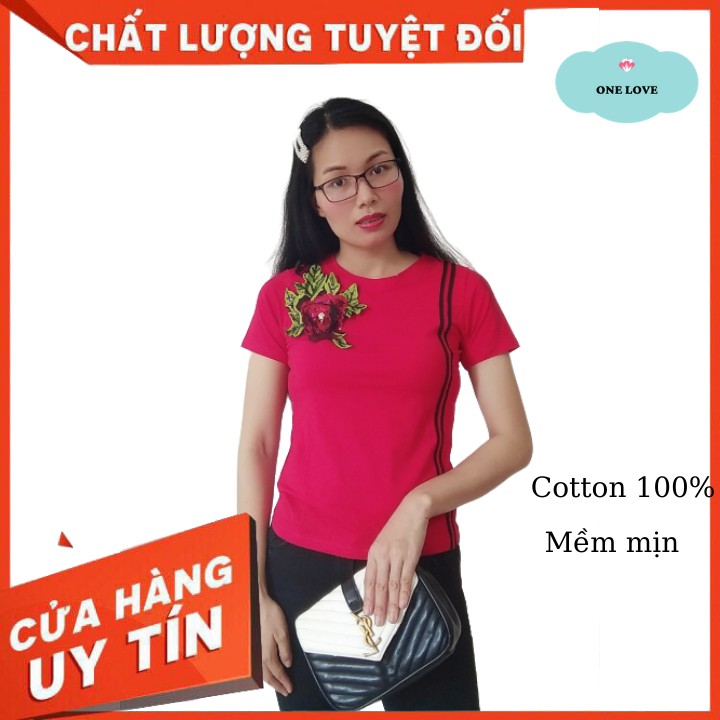 Áo Thun Nữ Kiểu Đính Đá và Kim Sa Độc Đáo Thời Trang Nhẹ Nhàng Quyến Rũ
