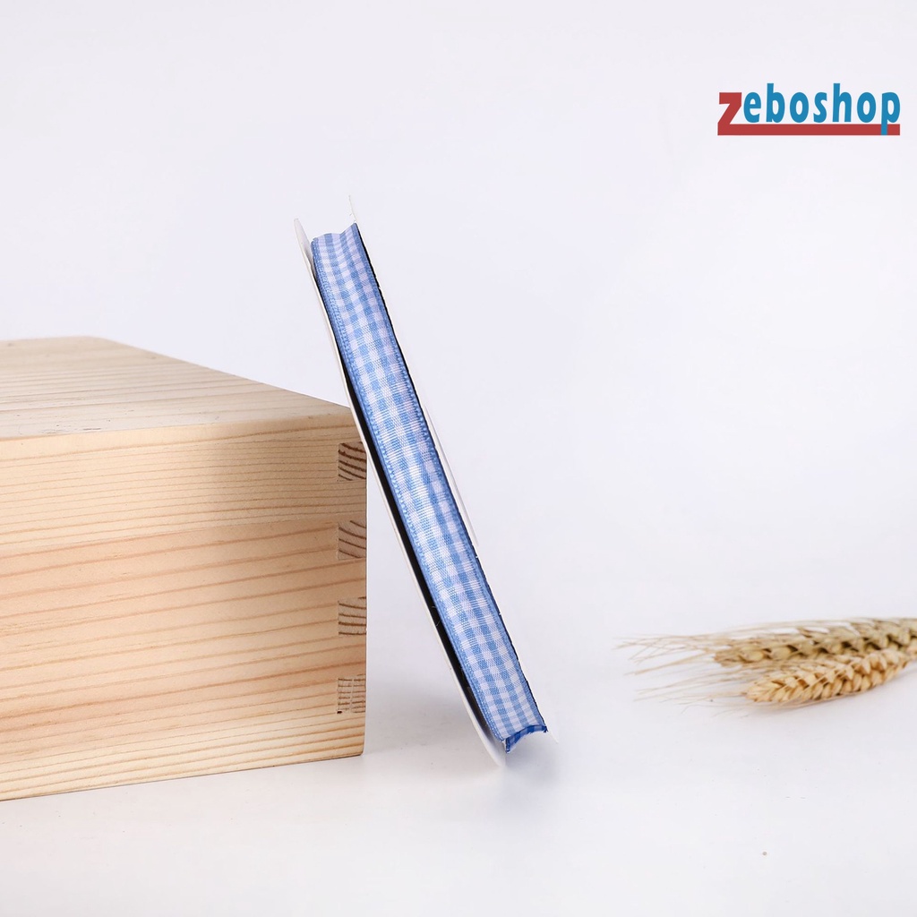 1 Cuộn Dây Ruy Băng Kẻ Sọc Caro Thắt Nơ Dễ Phối Đồ Trang Trí Hộp Quà Cho Bữa Tiệc DIY