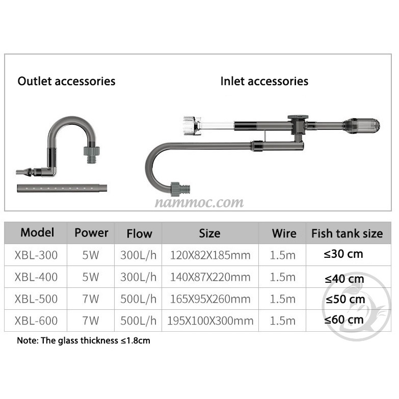 Lọc Treo Thế Hệ Mới SUNSUN Xiaoli XBL-300 | XBL-400 | XBL-500 | XBL-600