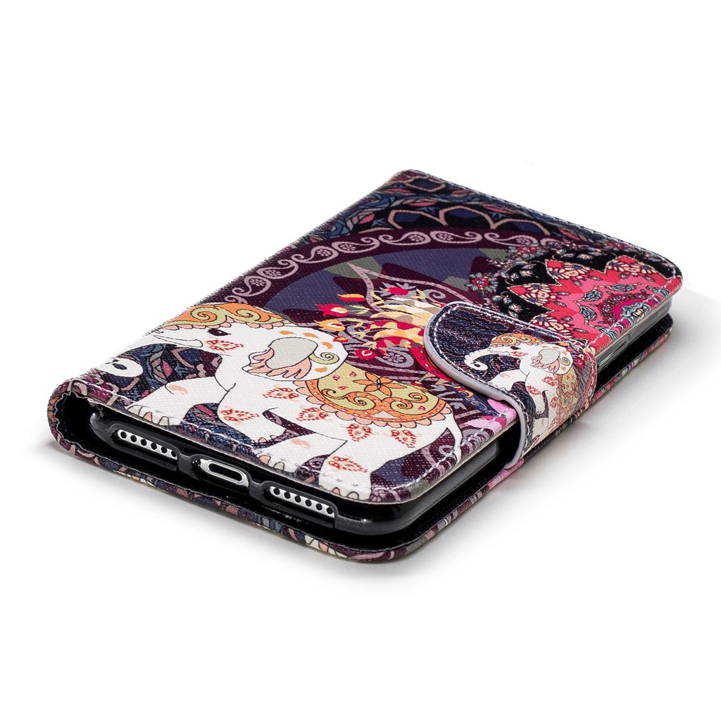 Bao da nắp gập dạng ví in hình xinh xắn cho IPhone XR X Xs Max | BigBuy360 - bigbuy360.vn