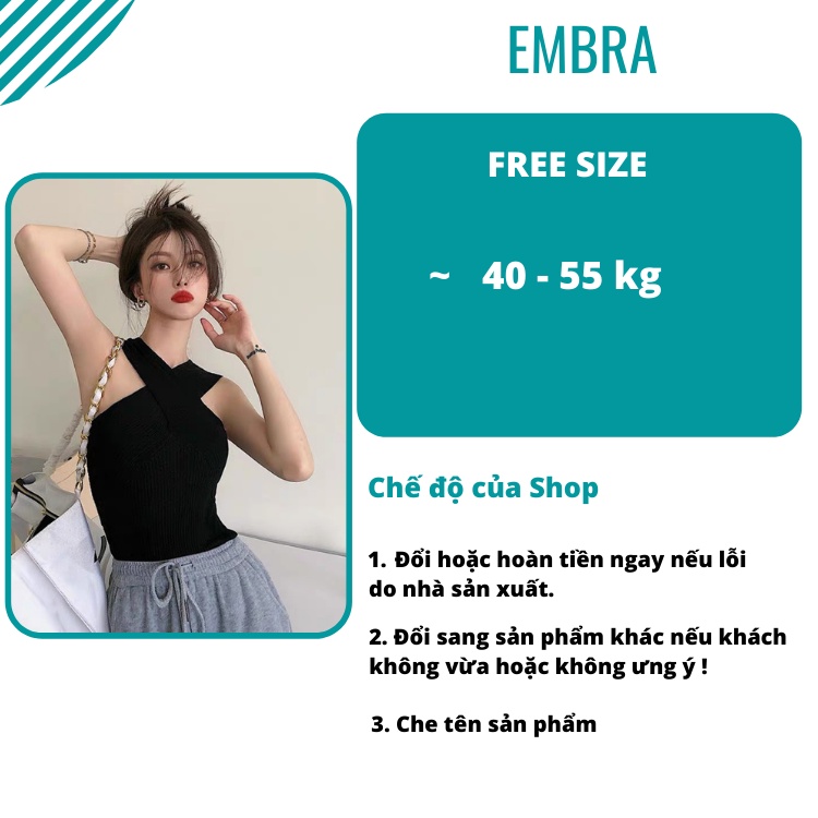 Áo bra EMBRA trễ vai mặc được nhiều kiểu sexy chất liệu cotton mã EBALB17