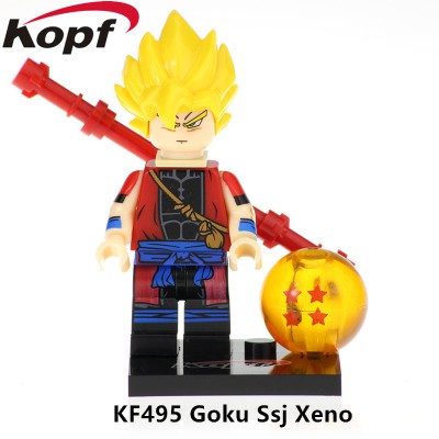 Non Lego Dragon Ball Đồ Chơi Lắp Ráp Minifigure Anime Mô Hình Sáng Tạo 7 viên ngọc rồng KF6036