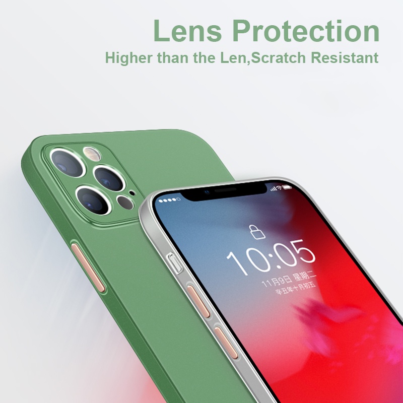 Ốp Điện Thoại TPU Mềm Siêu Mỏng 0.2MM Cho IPhone 11 12 13 14 15 Pro Max X XS Cover Slim Matte Case