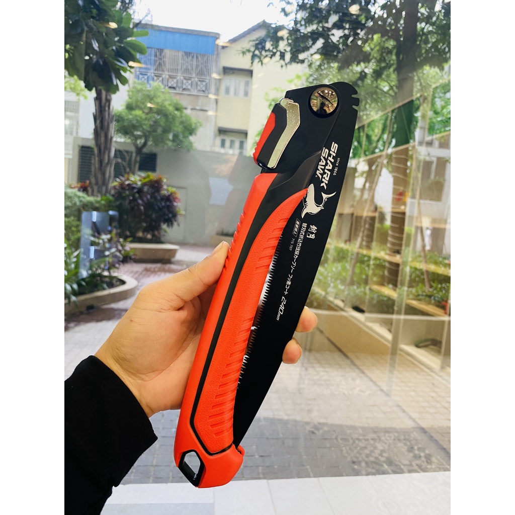 Cưa Tre Lưỡi Cong Takagi Shark Saw FC240B - Phủ Flo | Lưỡi Cưa Đều Mịn | Thép Cacbon SK85, Có Lưỡi Thay Thế