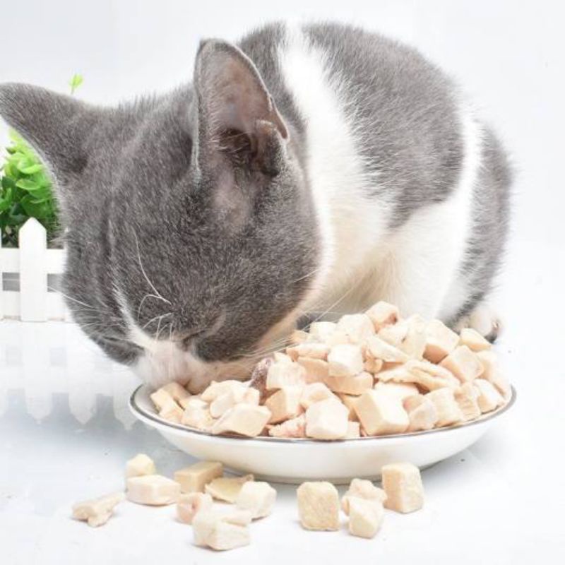 😽 HÀNG LOẠI 1 😽 Thịt Ức Gà Viên Sấy Khô Thơm Ngon Cho Chó Mèo