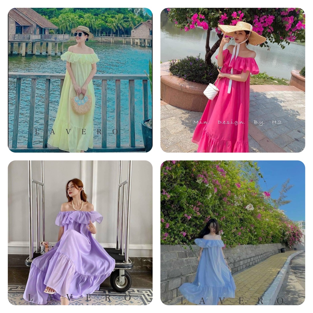 Đầm maxi bvai dáng suông HAKIEU