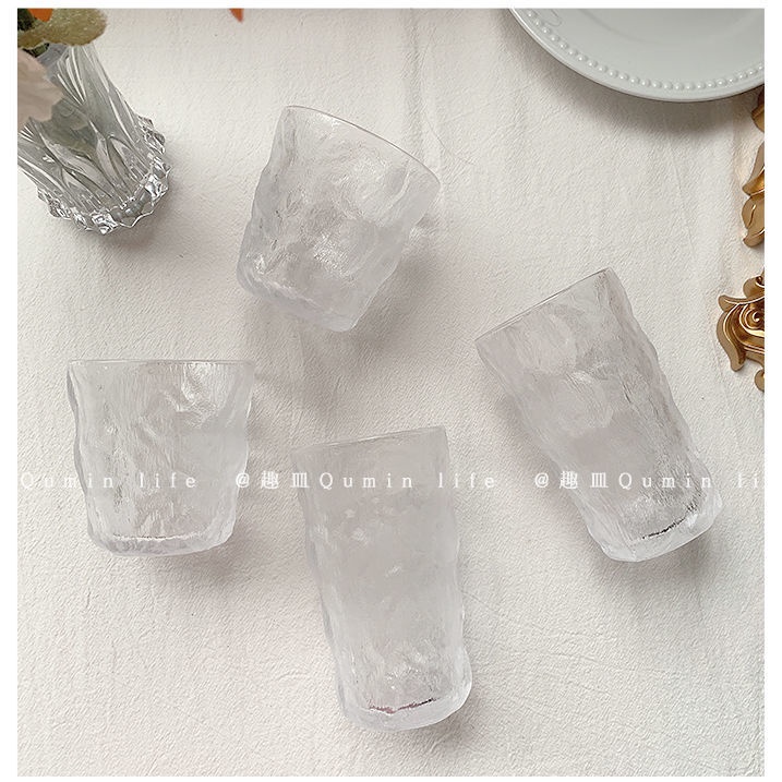 Cốc Thủy Tinh Uống Nước/Rượu/Sữa/Nước Ép Đơn Giản Tiện Dụng