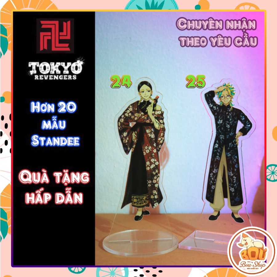 Tượng đứng Standee  Tokyo Revengers -  Kịch trường của Takemichi Acrylic Mica Anime + Hộp đèn theo yêu cầu