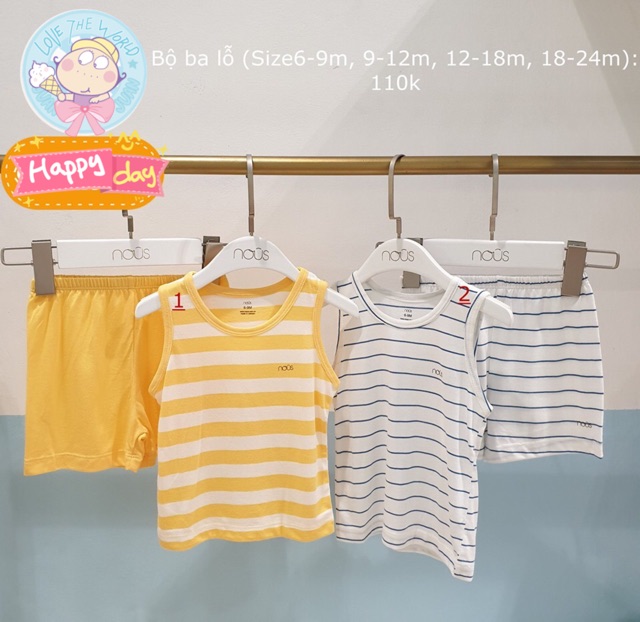 Ba lỗ Nous 6-9-12-18-24M