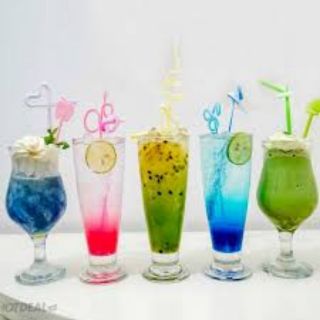 Bộ 6 Ly Thủy Tinh Sinh Tố 300ml 360ml 400ml 500ml Nhiều Dáng Loe Eo Bâu Tròn Hoa Tuylip Hàng Đẹp Dày Dặn Chắc Chắn