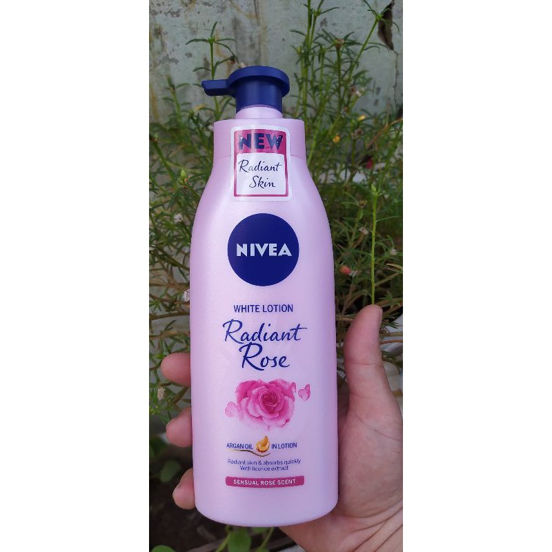 sữa dưỡng thể trắng da hương hoa hồng nivea, hsd t9/2022