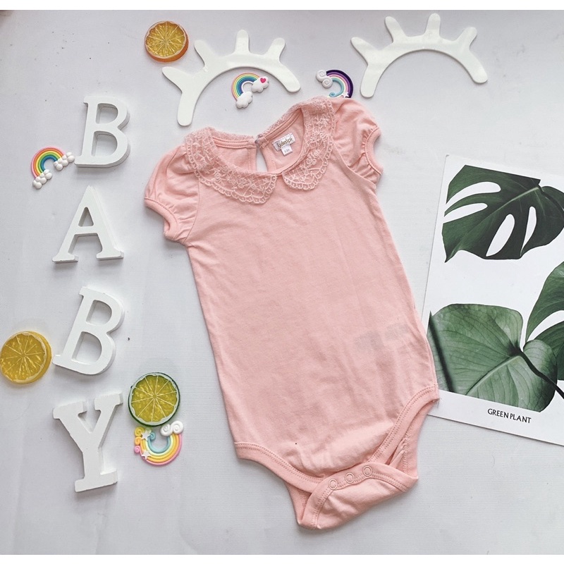 [mã SRMA9673 giảm 50% tối đa 20k đơn 0đ][Chọn mẫu] BODY CHIP COTTON VIỀN REN CỔ SEN CHO BÉ GÁI 3-24m