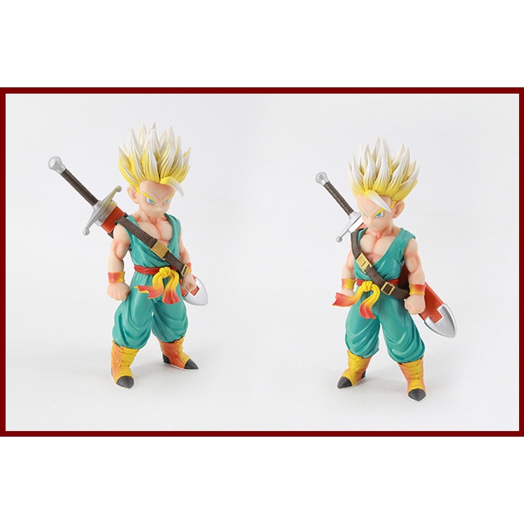 (Có sẵn - 15cm) Mô hình DragonBall - Trunks Kid 2 đầu đeo kiếm cực đẹp