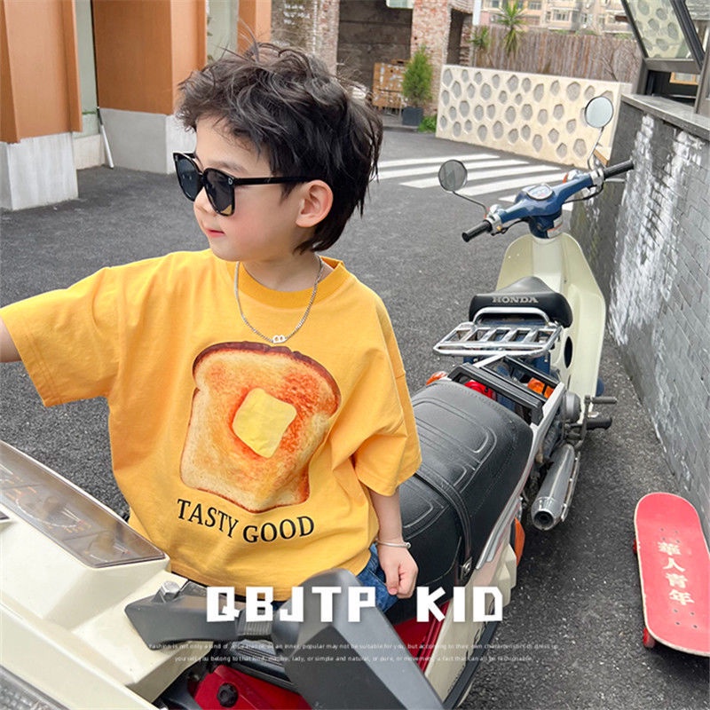 Áo Thun Mỏng Mùa Hè Tay Cộc In Hình Hoạt Hình Thời Trang Mùa Hè Cho Bé Trai 2022