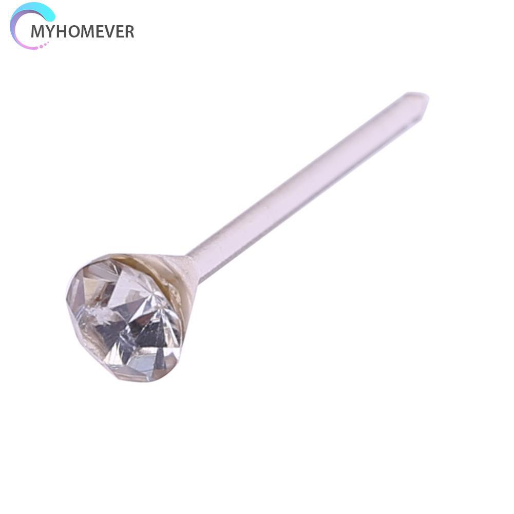 Bộ 20 đôi khuyên tai đầu tròn đính đá nhân tạo dễ thương