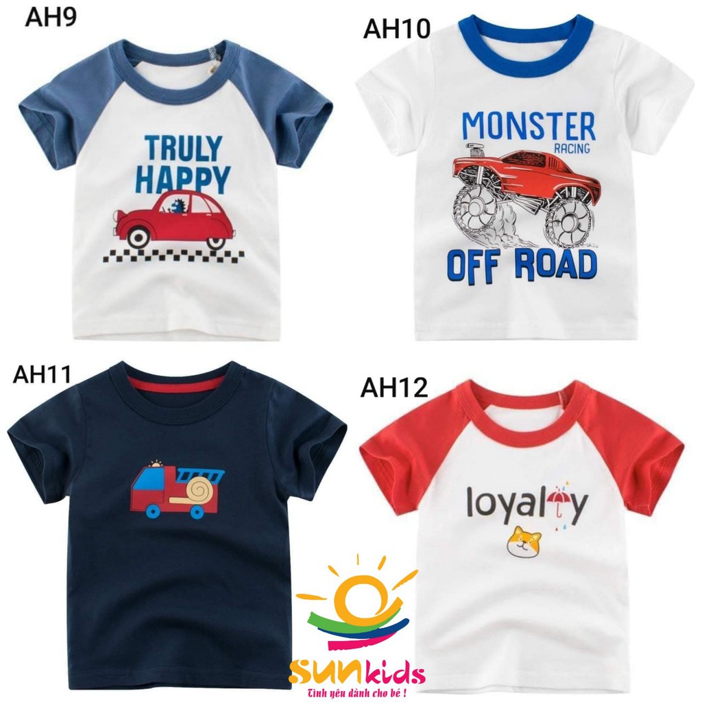 Áo Bé Trai cotton cộc tay 27kids chính hãng