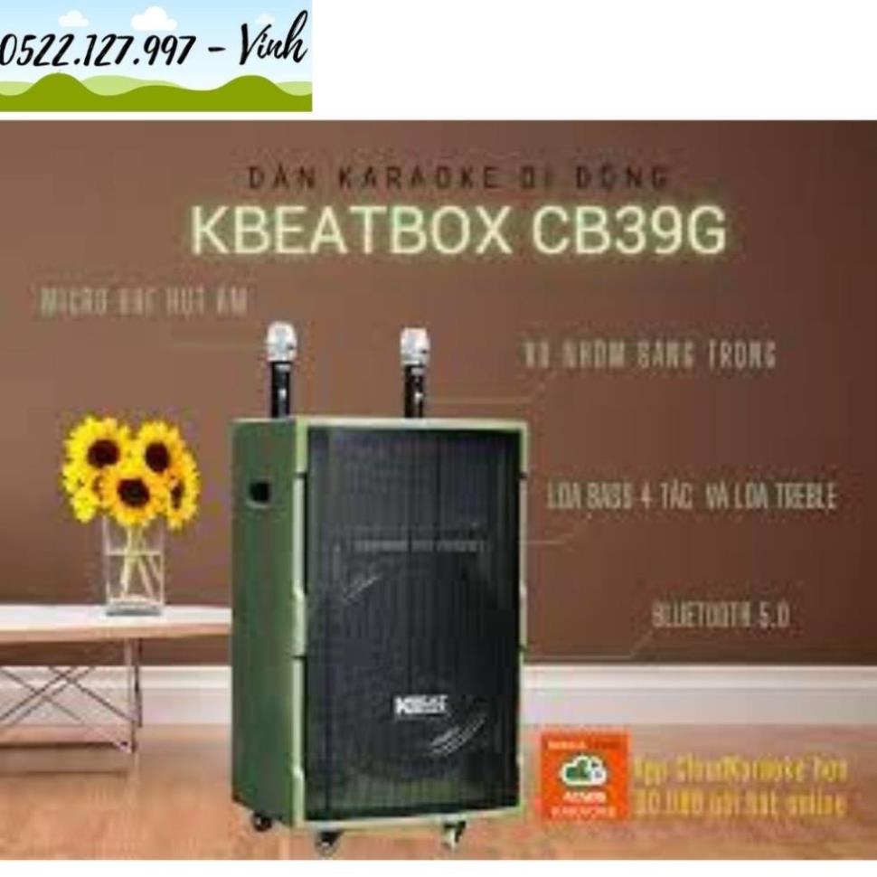 Loa kéo Acnos CB39G Bluetooth Loa bass 4 Tấc micro UHF - Chính Hãng Acnos