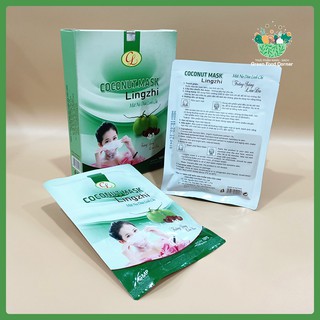 1 Miếng Mặt Nạ Dừa Linh Chi Cửu Long Trắng Sáng Da - Mặt Nạ Từ Dừa