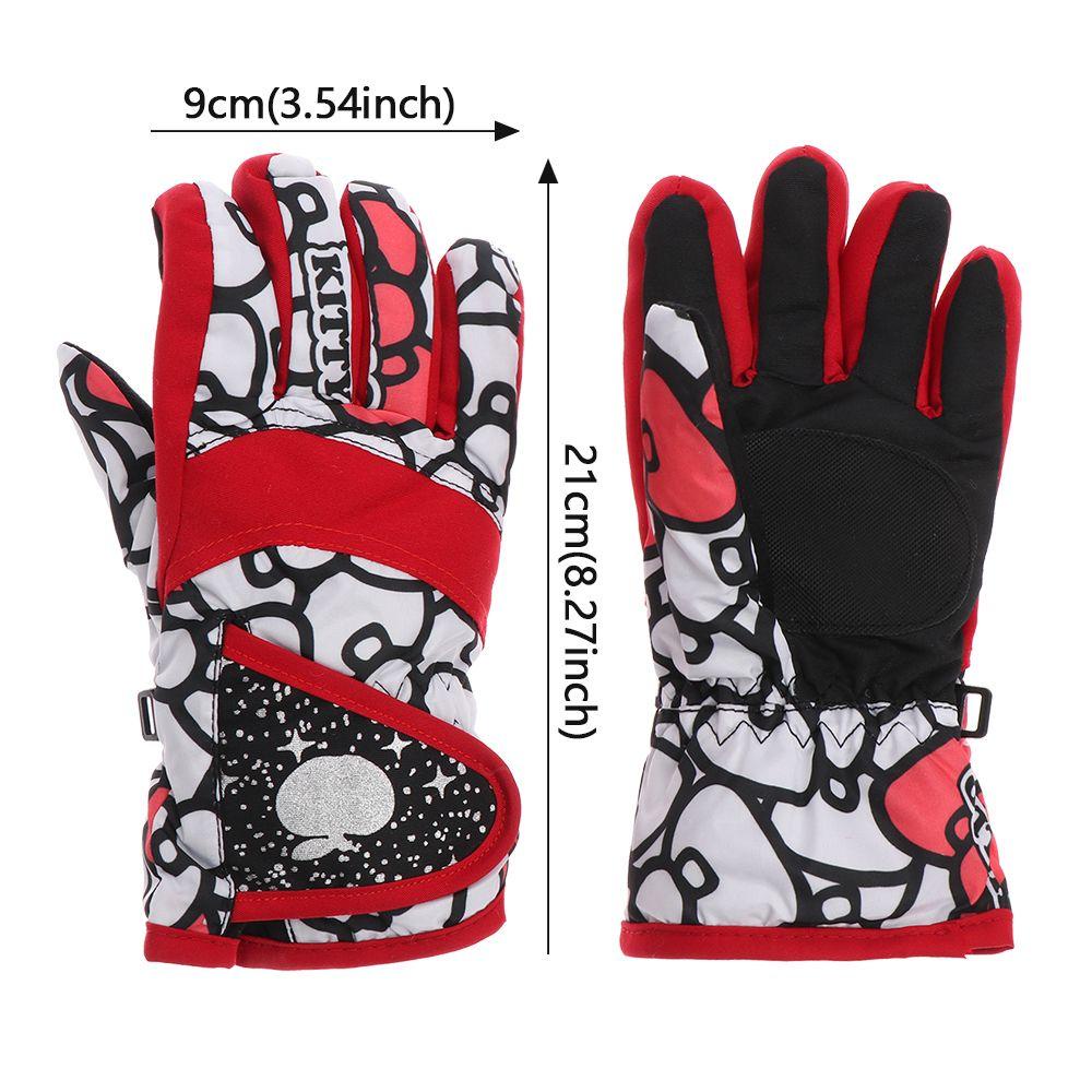 Găng Tay Dày Giữ Ấm Mùa Đông Thời Trang Dành Cho Trẻ Em Chơi Trượt Tuyết