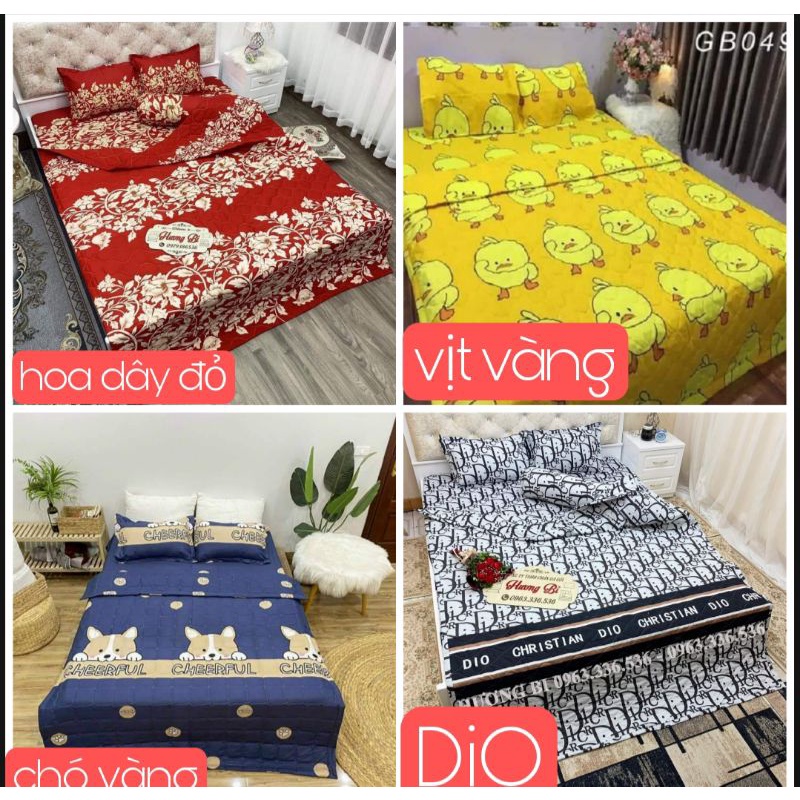 [Siêu Sale]Bộ chăn hè ga gối 5 món poly cotton ( ib shop chọn mẫu hoặc ghi phần ghi chú.) | BigBuy360 - bigbuy360.vn