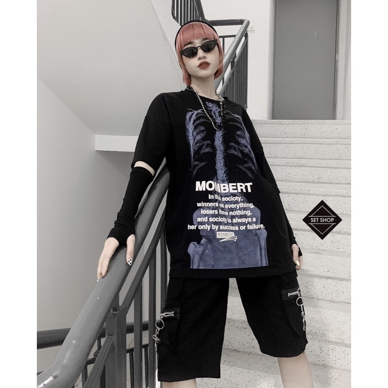 Áo pull hoạ tiết xương MOMBERT