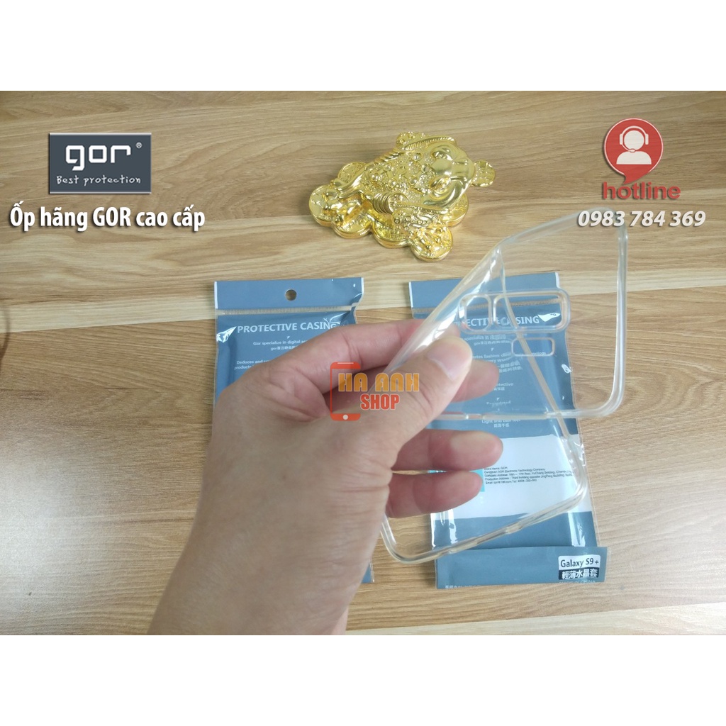 Ốp lưng dẻo GOR Samsung S9/ S9 Plus trong suốt, siêu dẻo, siêu mỏng, siêu nhẹ, siêu bền, ôm khít máy