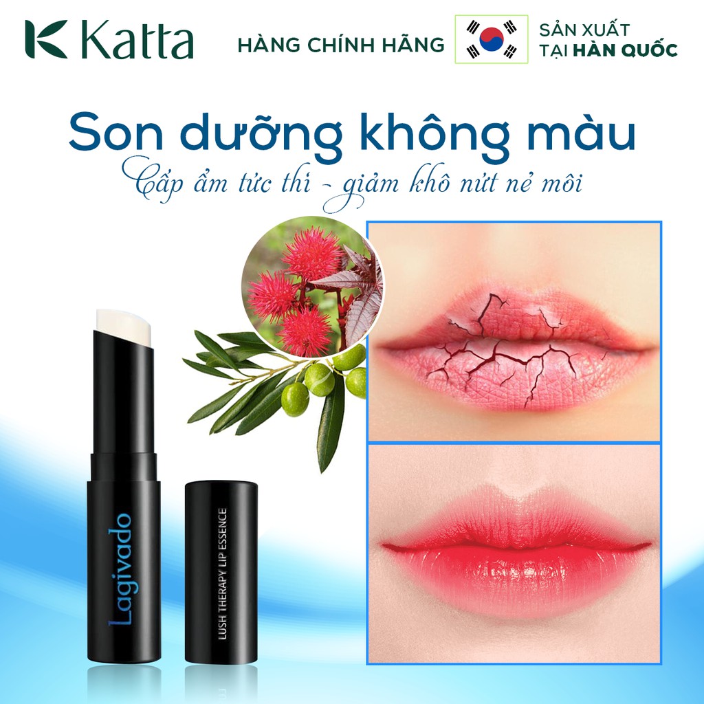 Son dưỡng không màu cấp ẩm, giúp môi không bị bong tróc nứt nẻ Lush Therapy Lip Essence dạng thỏi - Katta_V01_LG_015