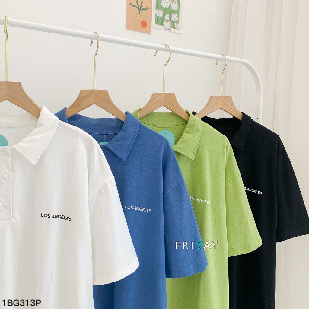 Áo phông polo thêu los angeles Friday | BigBuy360 - bigbuy360.vn