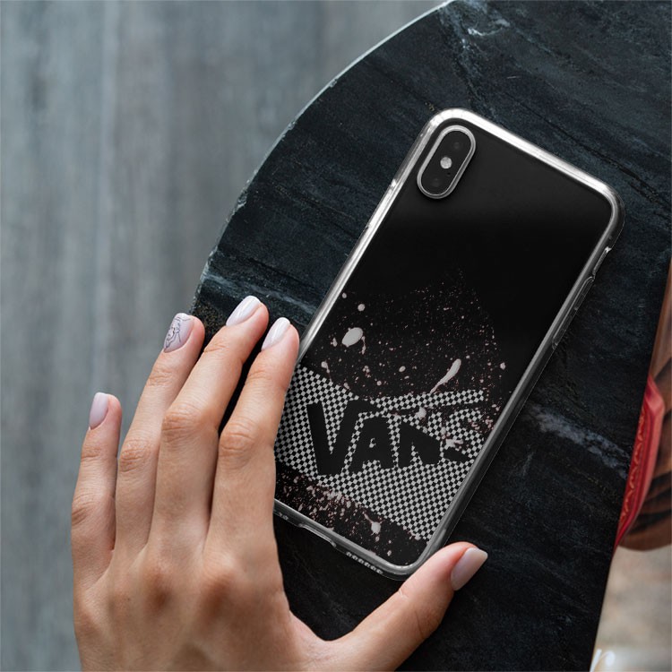 Ốp lưng IP màu đen Vans Sneaker Vỏ ốp thể thao Cao cấp cho các loại Iphone VANPOD00073