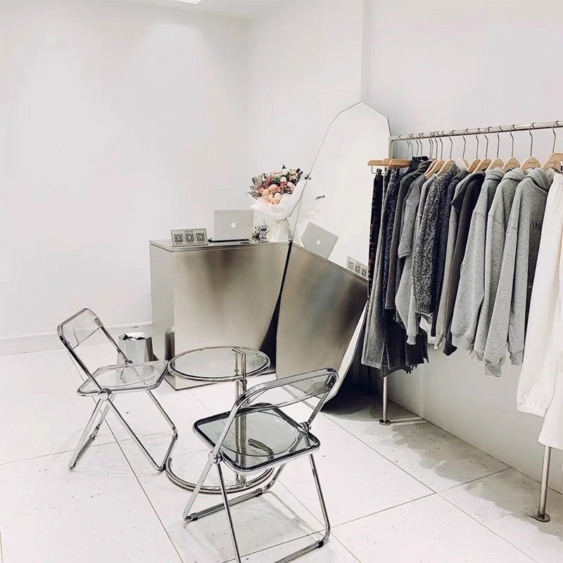 Ghế trong suốt trang trí, phụ kiện chụp ảnh phong cách Hàn Quốc -may.decor-