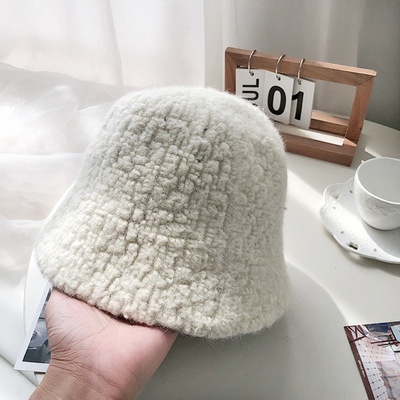 Nón vành nhỏ phối lông thỏ thời trang thu đông cho nữ
