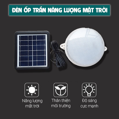 Đèn ốp trần năng lượng mặt trời