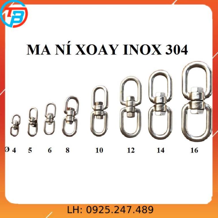 Ma ní Xoay INOX 304 [Phi 10mm] CÁP THÉP Thái Bình VinàN