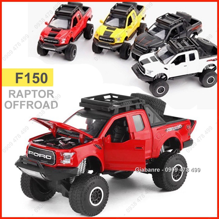 Xe Mô Hình Kim Loại Ford F150 Raptor Offroad Vua Địa Hình Tỉ Lệ 1:32 - 9708.1