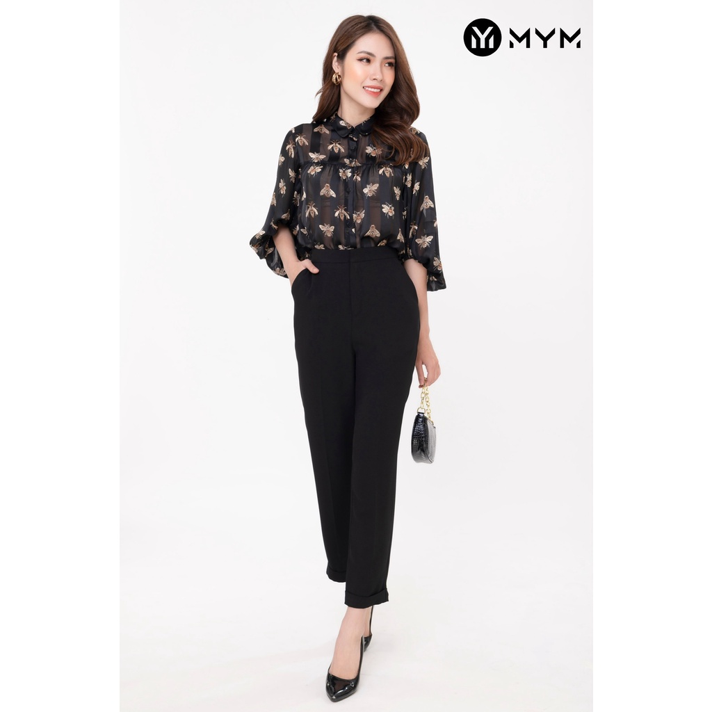 Quần tây, dáng baggy, gấp gấu - MYM STORE