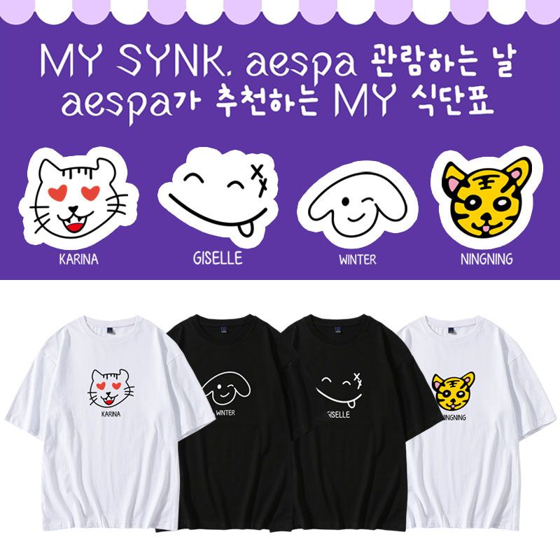 Áo thun fanmeeting aespa - MY SYNK. aespa