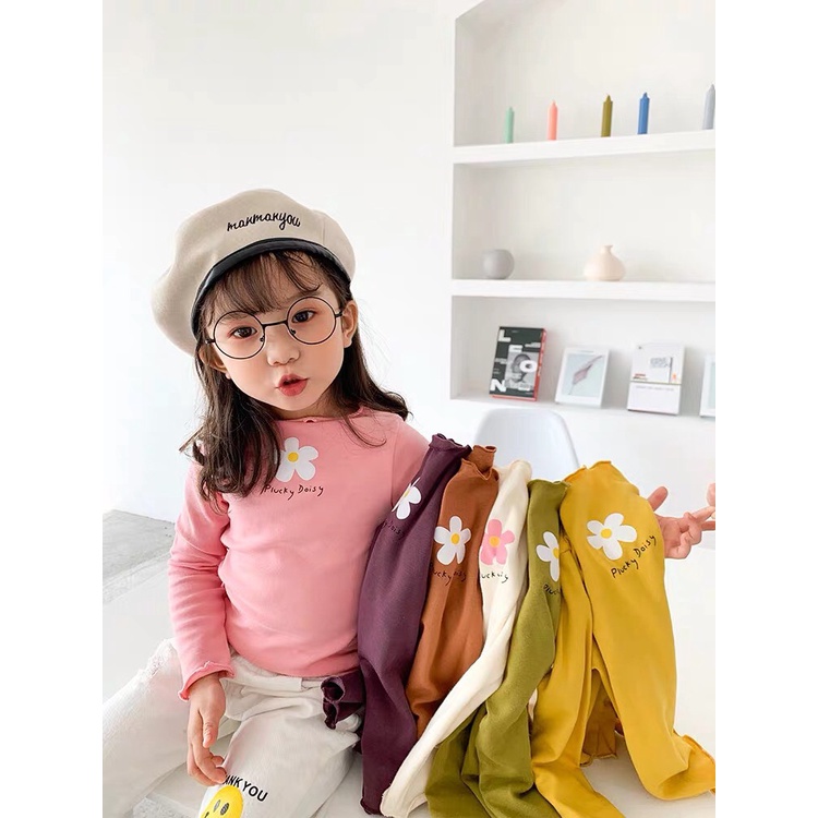 Áo dài tay cho bé gái họa tiết hoa cúc AM608 TTR79