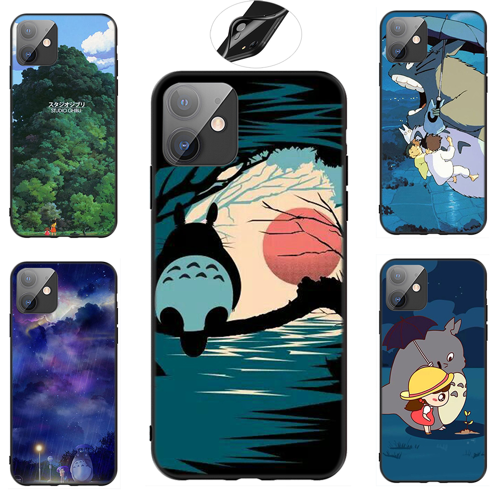 iPhone XR X Xs Max 7 8 6s 6 Plus 7+ 8+ 5 5s SE 2020 Casing Soft Case 66SF My Neighbor Totoro Anime mobile phone case
