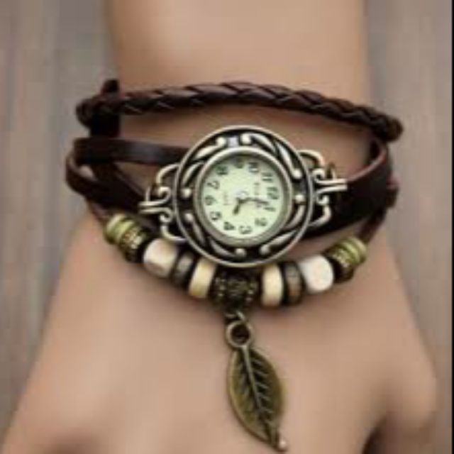 Đồng hồ dây da vintage