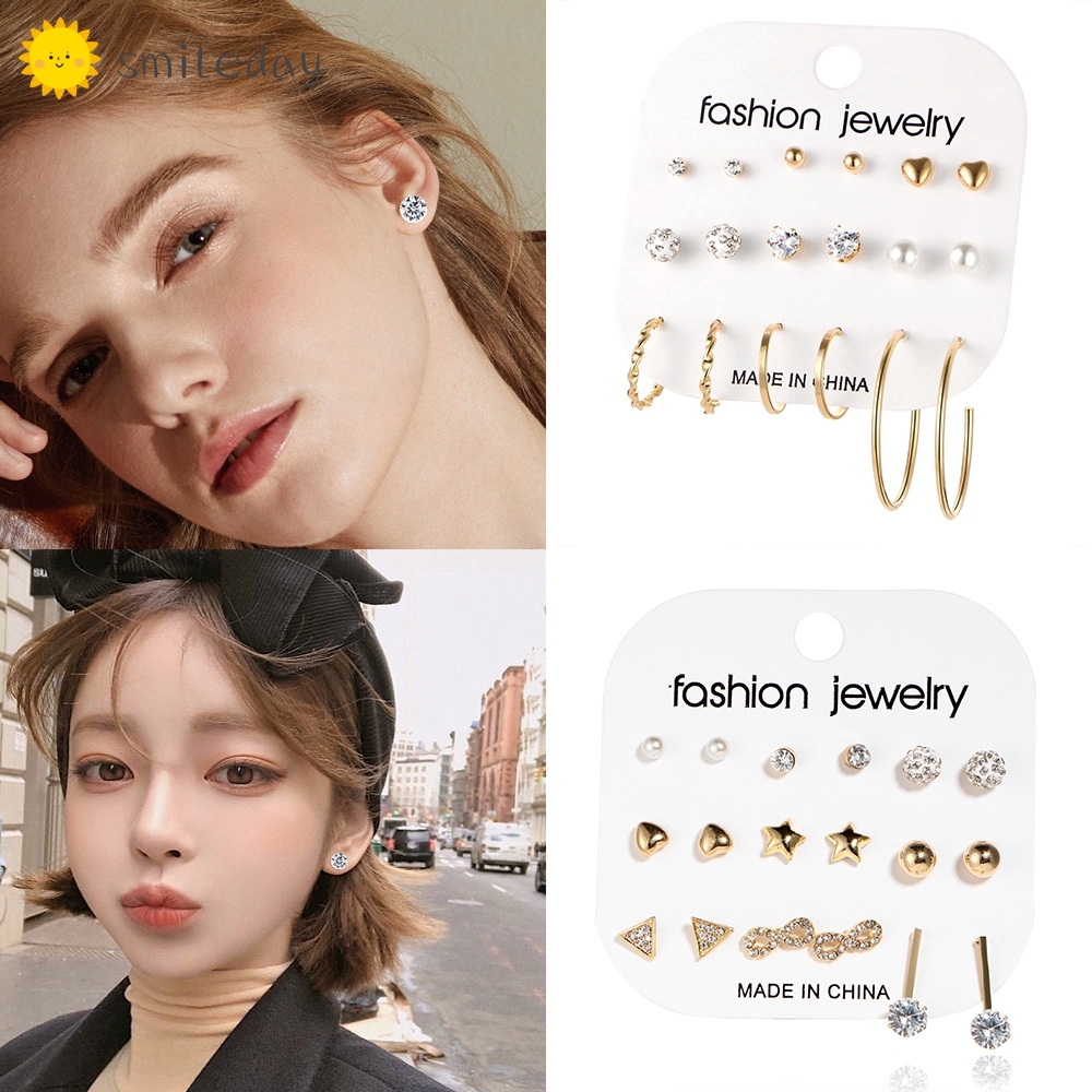 Bộ Khuyên Tai Nhiều Kiểu Dáng Thời Trang Cho Nữ