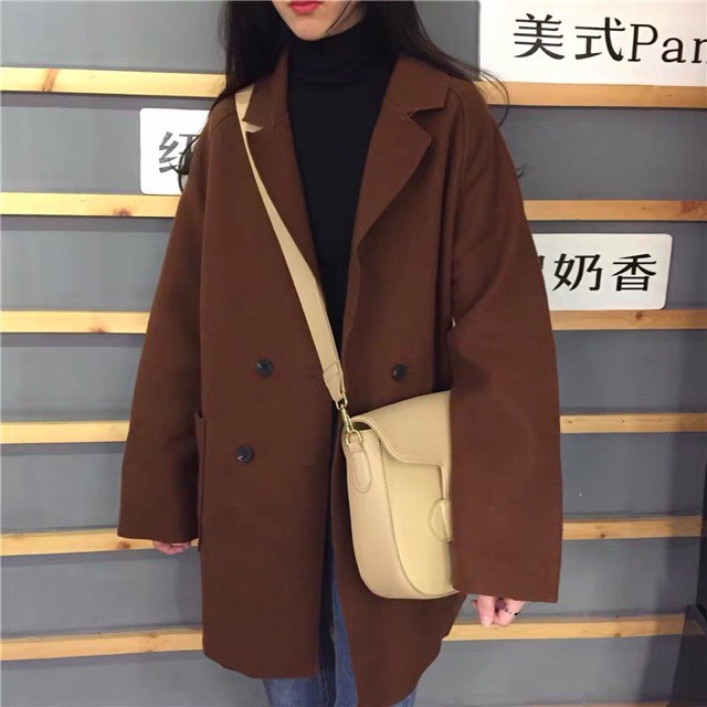 Áo blazer dạ cắt chất đẹp Ulzzang hàn quốc -Hàng nhập khẩu