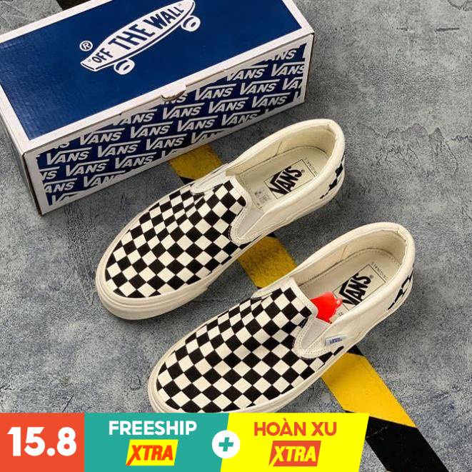 Giày Thể Thao Nam Nữ VANS LƯỜI CARO, Giày Sneaker Caro Đen Trắng HOT Trend Nam Nữ 2022
