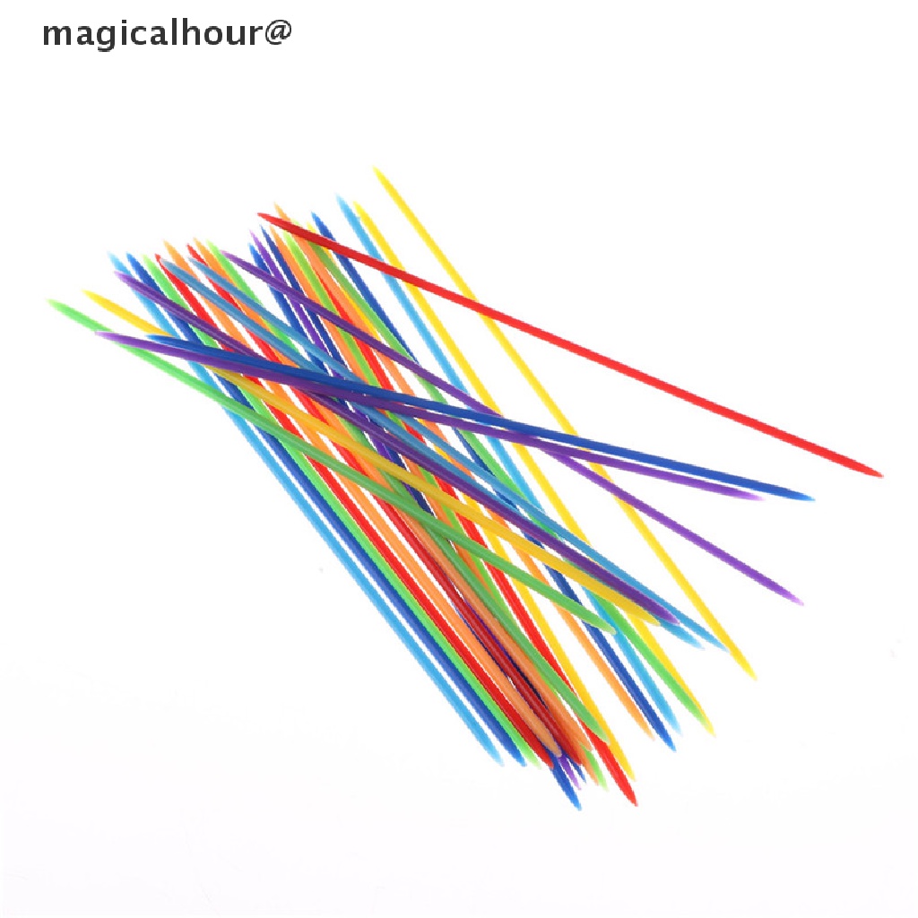 magicalhour 30pcs/set Classic Plastic Pick Up Sticks Set Traditional Game Toy new