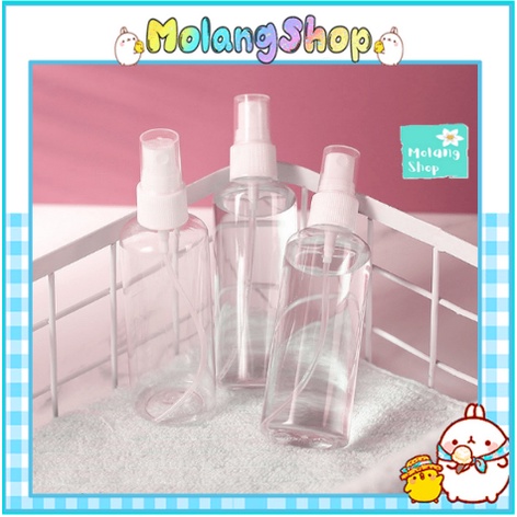 Lọ Chiết Mỹ Phẩm, Chai Chiết Phun Sương Dạng Xịt - Chai Chiết Mini Đa Năng /30ml - 50ml - 100ml Molangshop