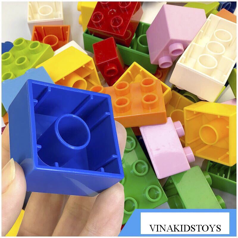 Lego cơ bản Vinakidtoys 120 chi tiết lego to cỡ duplo