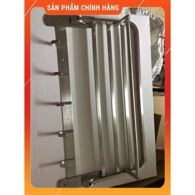 (FreeShip) MÁNG TREO KHĂN TẦNG-MÓC ÁO INOX MỜ SUS 304