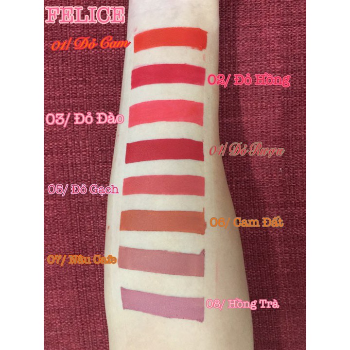 (Có Quà Tặng) Son Kem Lì Chính Hãng Felice Matte Liquid Lipstick | BigBuy360 - bigbuy360.vn