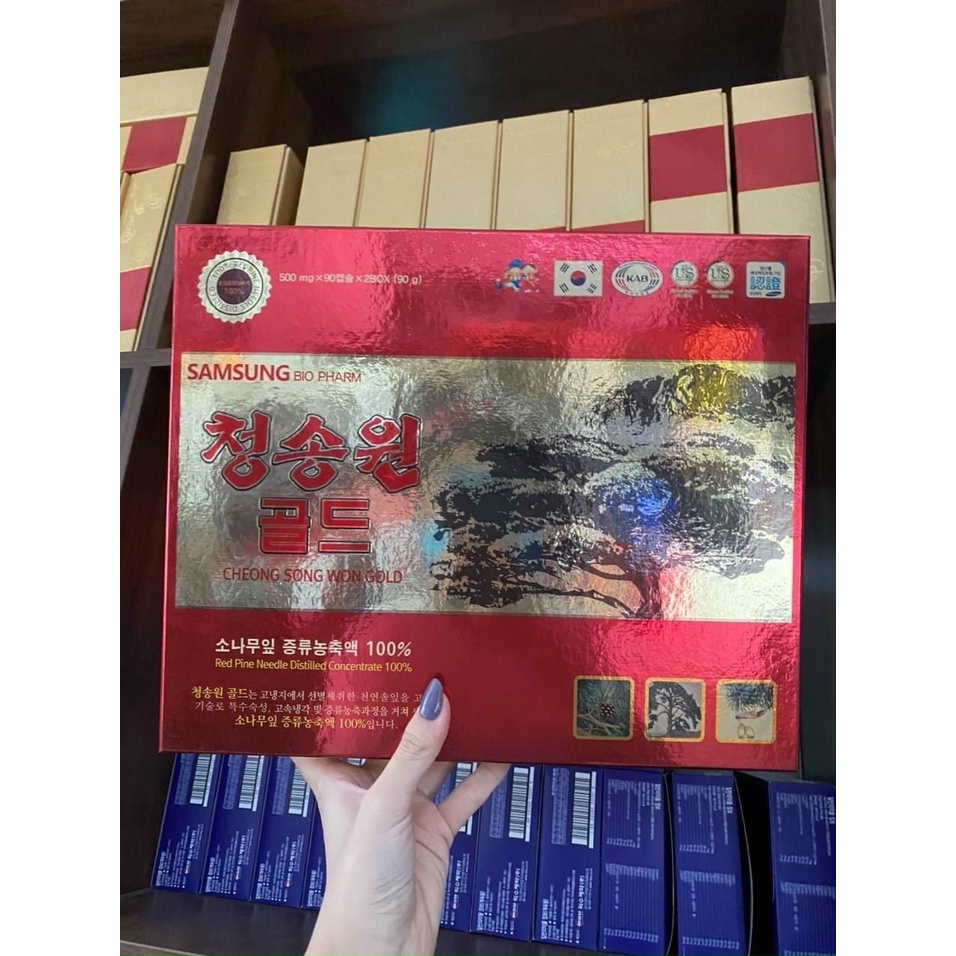 Tinh dầu thông dỏ Cheong Song Won Sam Sung chính hãng hàn Quốc _ Hộp 180v